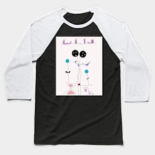 Kids Posing with the City Stick Figure Baseball T-Shirt